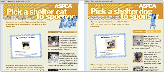 ASPCA Screen Shots