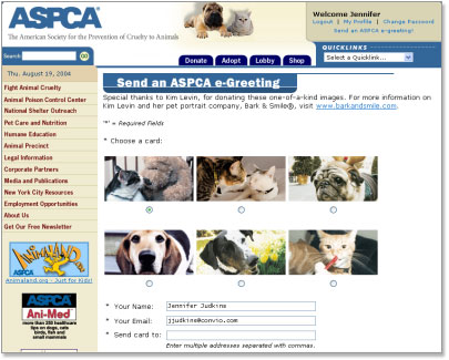 ASPCA Ecard Example