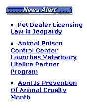ASPCA news alerts display